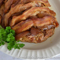 Crock Pot Apple Bacon Pork Roast