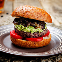 STUFFED HAMBURGER WITH HASS AVOCADO