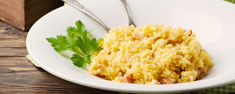 Corn and Ham Risotto