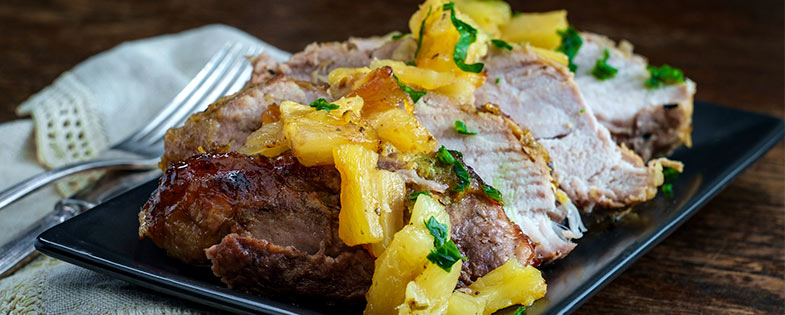 Jerk Pork Tenderloin & Pineapple Mango Kiwi Salsa