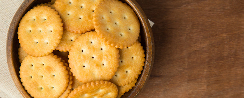 Ritz crackers in a bowl