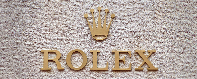 Rolex logo on wall