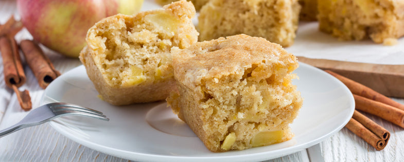 Bourbon Apple Blondies