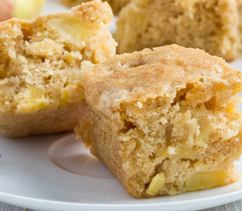 Bourbon Apple Blondies