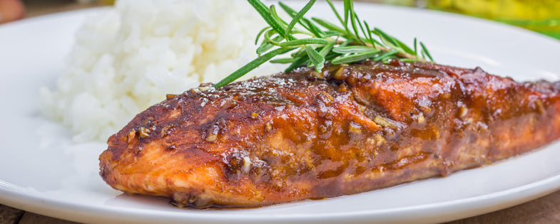 Honey Garlic Glazed Salmon