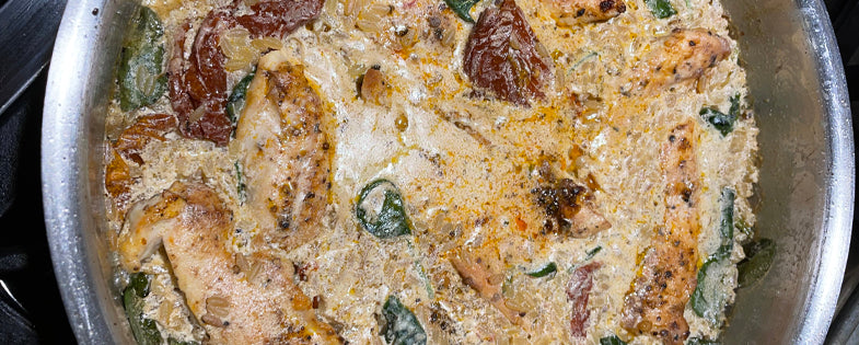 Creamy Sun-Dried Tomato Chicken and Orzo