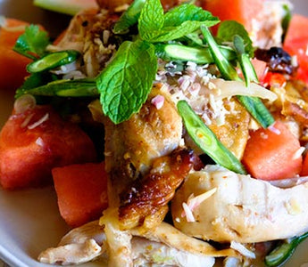 Balsamic Watermelon Chicken Salad