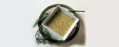 Chilled Squash Soup with Leeks and Dill