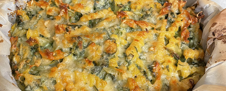 Winter Squash And Spinach Pasta Bake