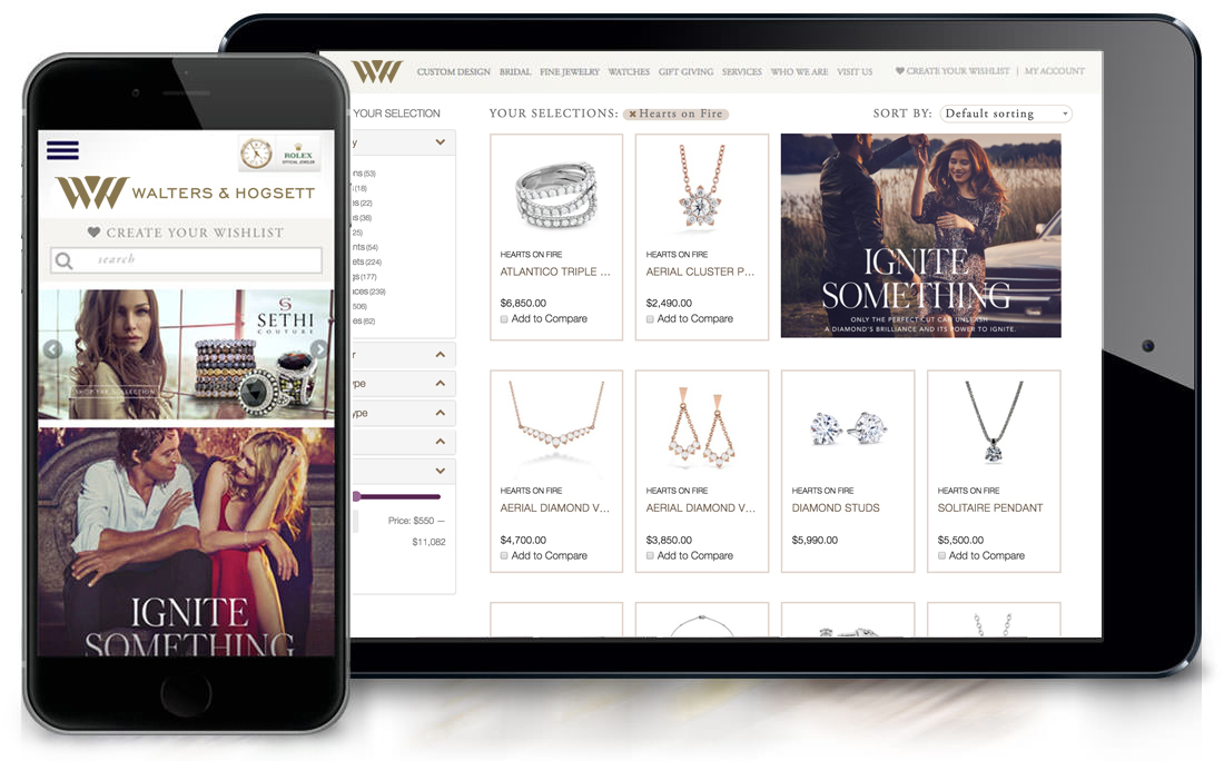 Website Development - jewelry website design